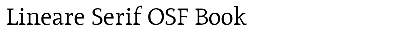 Lineare Serif OSF Book